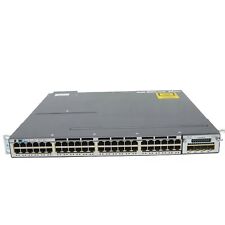 Cisco Catalyst 3750-X 48-Port Gigabit Switch w/ C3KX-NM-1G WS-C3750X-48PF-L picture
