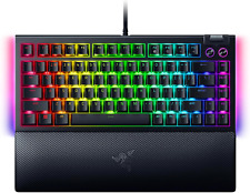 RB Razer BlackWidow V4 75% Mechanical Gaming Keyboard (Orange Switch) Black picture