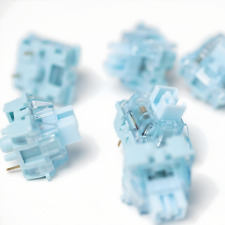 Hand Lubed & Filmed Akko V3 Cream Blue Pro Tactile Mechanical Keyboard Switches picture