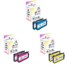 6PK TRS 711XL CMY Hi-Yield Compatible for HP DesignJet T120, 520 Ink Cartridge picture