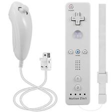 [2 Pack] 2in1 Built-in Motion Plus Remote Nunchuck Controller For Nintendo Wii picture