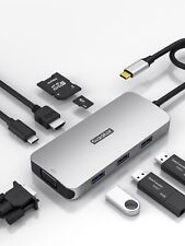 Sipolar USB C Hub, 8 in 1 USB C Docking Station, USB-C to HDMI Multiport Adap... picture