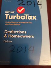 Intuit Turbo Tax 2014 Deluxe Deductions & Homeowners Edition Federal E-File Stat picture