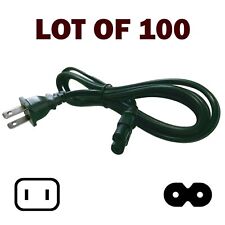 LOT OF 100 Dell Longwell 6ft AC Power Cord NEMA 1-15 to IEC C7 2-Prong 8-Shaped picture