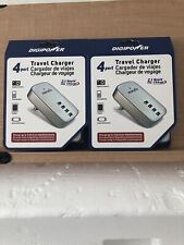 NEW BUNDLE Digipower X2 Travel ChargerS 2.1Amp 4-Port USB Rapid Charge (X2).2 picture