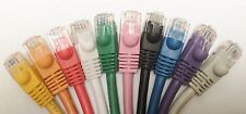 Cat6 patch cord cable molded boots 1ft 2ft 3ft 5ft 6ft 7ft 10ft Lot of 1,5,10 picture