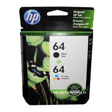 HP 64 Ink Cartridge Combo HP 64 Black HP 64 Color New Genuine picture