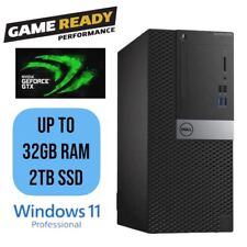GAMING Dell i7 MT Desktop Computer NVIDIA GTX 745 up to 32GB RAM 1TB SSD W11P BT picture