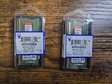 Kingston 8GB DDR4-2400 PC4-19200 SODIMM Laptop Memory RAM KCP424SS8/8(2 FOR $40) picture