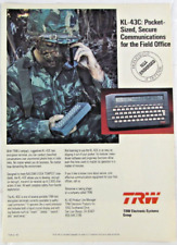 Vintage 1987 TRW Military Text Encryption Terminal Computer Print Ad picture