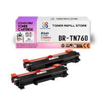 2Pk TRS TN760 Black HY Compatible for Brother HLL2350DW L2370DW Toner Cartridge picture