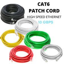 Cat6 Patch Cord Network Cable Ethernet LAN RJ45 UTP 3 6 10 20 50 100 200 FT LOT picture