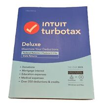 TurboTax Deluxe 2023 Federal + State Windows/Mac, CD Sealed 5 Users picture