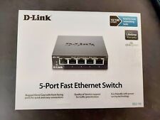 D-Link SWT DES-105 5-Port 10/100 Desktop Switch 1Gbps Metal Casing picture