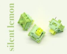 Lubed Silent Lemon 35g Silent Clicky Outemu Switches for Custom Keyboards picture