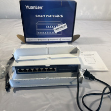 YuanLey 8-Port Gigabit Waterproof PoE Switch - High Performance Outdoor Network picture