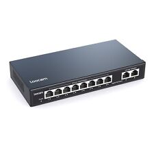 Loocam Gigabit PoE Switch 8 Port 96W 2 Uplink Port Unmanaged Ethernet Switch picture