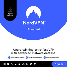 NordVPN Standard - 1-Year VPN & Cybersecurity Software for 10 Devices picture
