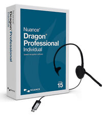Nuance Dragon Professional Individual 15 - Retail Box w/ Headset, K809A-G00-15.0 picture