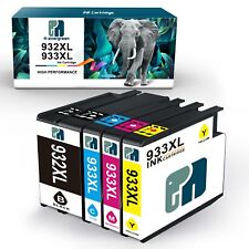 4 Premium 932 XL 933 XL Ink Cartridge Combo for HP OfficeJet 7612 6700 7110 6600 picture