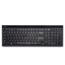 Kensington 72357 104 Keys Slim Type Standard Keyboard - Black/silver New picture