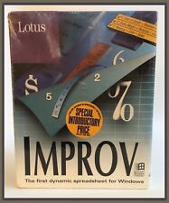 Lotus Improv Spreadsheet For Microsoft Windows - 2.0 - NEW In Sealed Box picture