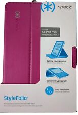 New Speck Products StyleFolio Case for iPad Mini/2/3 - Fuchsia Pink/Nickel Grey picture