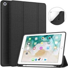 Soke iPad Case with Pencil Holder Trifold Stand 9-7/8