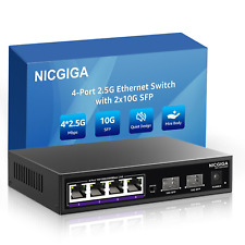 6 Port 2.5G Ethernet Switch with 4X 2500Mbps + 2X 10G SFP Uplink Port , Unmanage picture