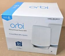 NETGEAR - Orbi AX4200 Tri-Band Mesh Wi-Fi 6 System RBK752 (2-pack) - White NEW picture
