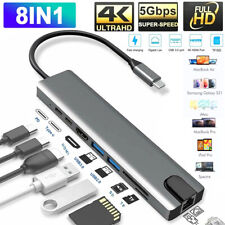 8 in 1 USB-C Hub Type C To USB 3.0 4K HDMI PD Adapter For iPhone Macbook Pro/Air picture