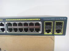Cisco WS-C2960-24PC-L 24 Port POE Switch Dual Gigabit Uplinks 15.0t  ios Tested picture