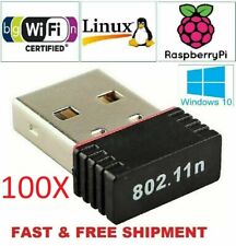 100 X Realtek Mini USB Wireless 802.11BG/N LAN Card WiFi Network Adapter RTL8188 picture