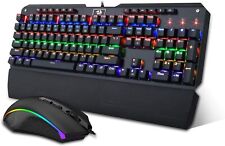 Redragon K555 Gaming Keyboard Mouse wrist support combo RGB New  picture