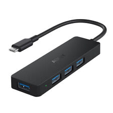 Aukey USB-C to 4 Port USB 3.0 Hub Ultra Slim Black CBC64  picture