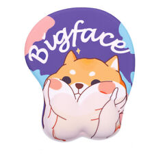 Corgi Face 3d Mouse Pad Soft Wrist Rest Computer with Wrist Rest Characters Gift picture