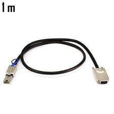 1m External SAS 34pin SFF-8470 Male to Mini SAS 26pin SFF-8088 Male Cable 28AWG picture