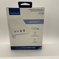Insignia- 140W 4-Port USB and USB-C Desktop Charger Kit for MacBook Pro 16 picture