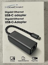 KabelDirekt – USB-C / RJ45 Gb Ethernet & LAN Adapter Space Grey 13cm cable 1275 picture
