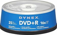 NEW Dynex DX-DVDPR25 25-Pack 16x DVD+R Disc Spindle Digital Media Storage disk picture