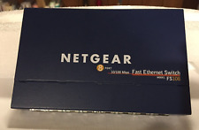 Netgear, 8 Port Fast Ethernet Switch, FS108,  7.5 VDC 1A, Open Box picture