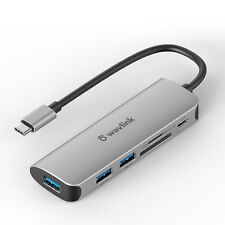 Wavlink 6in1 USB-C Hub Adapter Multiport USB 3.0 Reader Type-C For MacBook Power picture