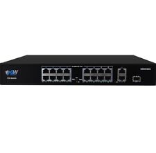 GW Security GWSW1602G 16 Port + 2 Uplink PoE Network Switch picture