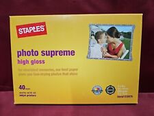 Staples 4 X 6 photo supreme high gloss 40 sheets item# 518976 for Inkjet Printer picture