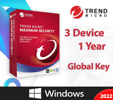 Trend Micro Maximum Security 3 Device 1 Year - 2022 For PC & Mac picture