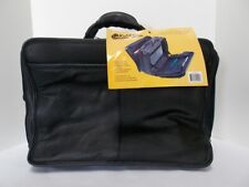 Bugatti Multi Functional Brief/Laptop Case Black Nappa Leather 770005029206 NWT picture