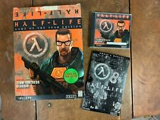 Vintage 90s Half Life Team Fortress PC Computer Software Game Shooter Big Box CD picture