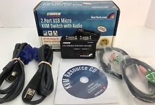StarTech StarView 2 Port USB Micro KVM Switch with Audio SV211KUSB picture
