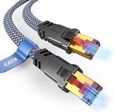 Cat 8 Ethernet Cable 15FT Flat High Speed 40GBS PlayStation XBOX PC PS4 PS5 Game picture