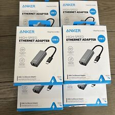 LOT OF 6 Anker USB C to Ethernet Adapter, Portable 1-Gigabit Network Hub picture